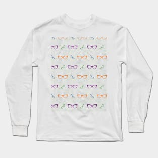 Glasses Pattern | 1 Colored Long Sleeve T-Shirt